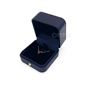 Jewelry <b>Box</b> Set Jewelry Gift Boxes with logo PU Leather Surface Jewelry <b>Packing</b> Boxes - Product Image 4