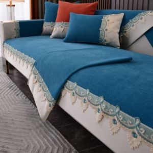 <span class=keywords><strong>Housses</strong></span> de canapé sectionnel en chenille unie de luxe léger, serviettes de <span class=keywords><strong>fauteuil</strong></span>, <span class=keywords><strong>housses</strong></span> de siège de mobilier, <span class=keywords><strong>housses</strong></span> d'angle pour salon, décoration intérieure - Product Image 4