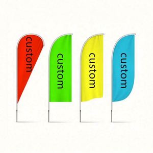 ธงชายหาดรูปหยดน้ำแบบขนนกสั่งทำขายส่งสำหรับการโฆษณาและโปรโมชั่น - Product Image 2