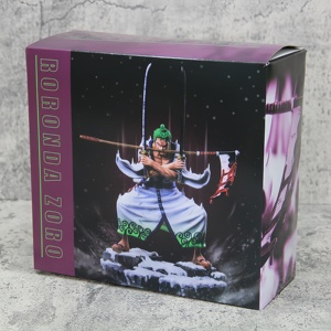 Figura de Acción de Zoro con Efecto Haki Morado, Versión Kimono Wano, Adorno de PVC para Escritorio, Regalo para Fanáticos del Anime, Decoración para el Hogar y la Sala de Juegos - Product Image 2