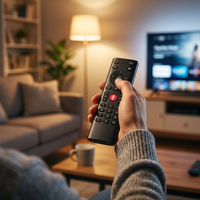 Télécommande Air Mouse vocale personnalisée 2,4 GHz Bluetooth à 29 touches, avec pavé numérique, pour boîtier TV intelligent, projecteur, mini PC et lecteur multimédia