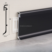 Plinthe murale moderne en aluminium flexible, étanche, pour carrelage, accessoire de revêtement de sol, moulure LED pour hôtel