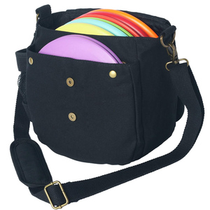 Sac de disc-golf portable en toile cirée, sac à bandoulière pour putter en toile, capacité de 6 à 8 disques - Product Image 6