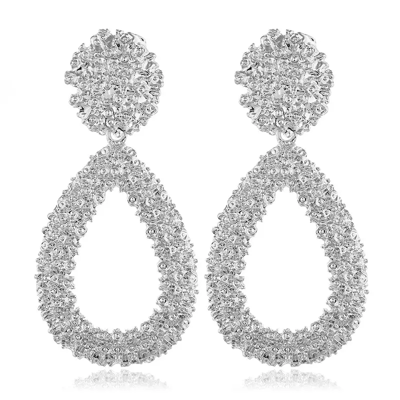 2022 New Fashion Moon Star Earrings for Ladies Chain Tassel Drop Earrings Retro Silver Color Hanging Earrings