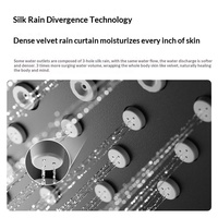 Ensemble de douche multifonctionnel avec mitigeur pour baignoire et douche, robinets d'eau chaude et froide, ensemble de douche piano pour salle de bain
