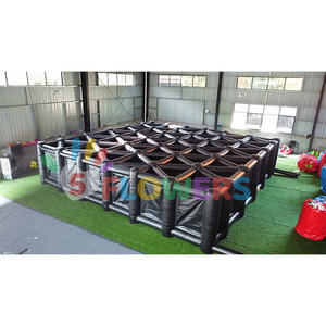 Maison gonflable de labyrinthe hantée gonflable noire de labyrinthe gonflable populaire d'Halloween pour des locations de partie - Product Image 6