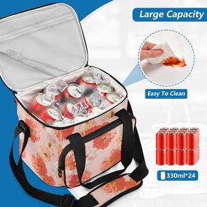 Hawaiian Custom Fresh Flower Casual Lunch Box <b>20L</b> Waterproof Insulated Cooler Lunch <b>Bag</b> for Picnic Lifestyle - Product Image 4