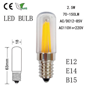 Ampoule LED à filament à prix réduit, lampe micro-ondes, ampoules LED à filament <span class=keywords><strong>Edison</strong></span> E12/E14/B15 2,5W 220V 110V - Product Image 2