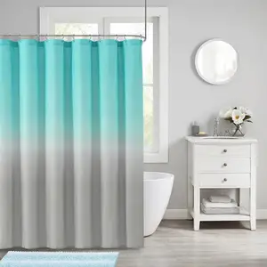 Cortina de ducha para baño, visillo decorativo multicolor personalizado, venta al por mayor