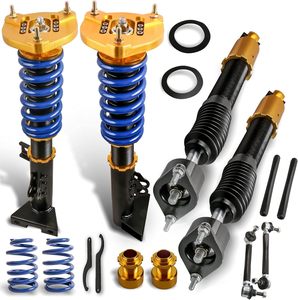 Amortisseurs GO Racing compatibles avec <span class=keywords><strong>Mercedes</strong></span> <span class=keywords><strong>Benz</strong></span> W204 Classe C 2008-2014 RWD, kit de réduction de hauteur réglable - Product Image 1
