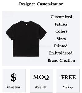 Hot-selling Customizable Logo Casual Crop <strong>T</strong>-<strong>Shirts</strong> Oversized O-Neck <strong>3D</strong> Embroidery Short Sleeve Patchwork <strong>Print</strong> Anime Multiple - Product Image 6