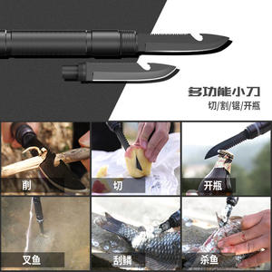 Pelle pliante multifonction D14 31 noire, équipement de survie pour le camping en plein air, qualité industrielle avec poignée en D - Product Image 5