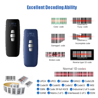 YHDAA nouveauté portable Mini balayage automatique 1D QRcode CCD Bluetooth lecteur de codes-barres prise en charge Windows Android iOS