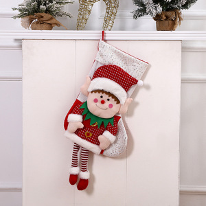 Santa Claus <b>Christmas</b> Stocking Set 63*31cm <b>Christmas</b> Decoration <b>Christmas</b> <b>Tree</b> Pendant Indoor Holiday Gift Snowman - Product Image 3