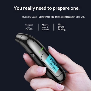 Professioneller Tragbarer Atem-Alkoholtester HTM C06 LCD-Anzeige 0,05% BAC Genauigkeit 10s Reaktionszeit CE RoHS - Product Image 5