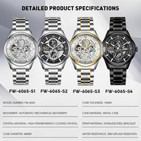 Mark Fairwhale – montre automatique pour hommes, chronographe Planet Track, Bracelet en acier inoxydable, saphir lumineux, étanche à 30M, FW-6065
