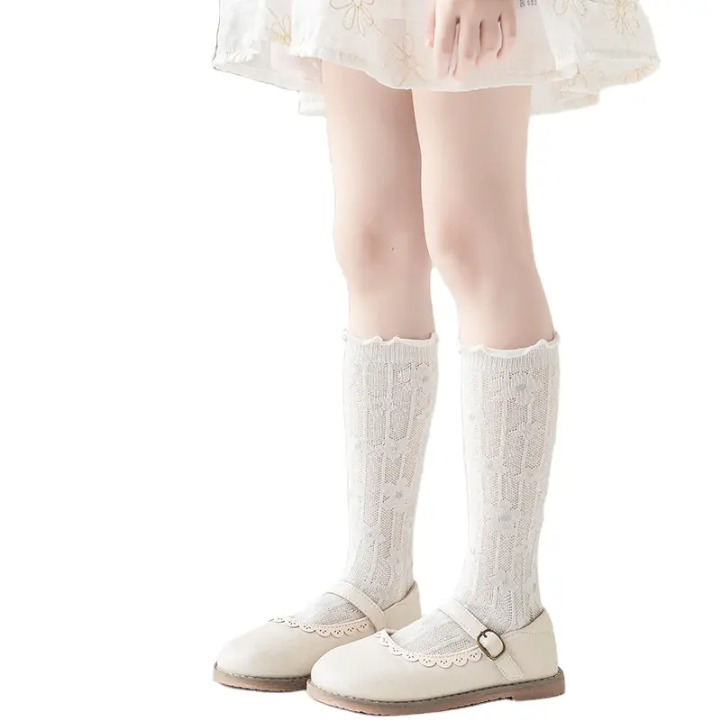 女の子のための低Moq安い白い学校の靴下、卸売価格男の子と女の子の子供のための学校の白い靴下制服