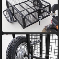 Remorque de transport pratique en acier inoxydable pour moto et vélo, idéale pour le camping