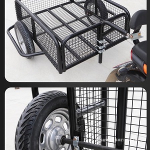 Remolque de Carga Práctico de Acero Inoxidable para Motocicleta y Bicicleta, Ideal para Camping - Product Image 5