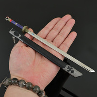 Cangyuan Animation Game Surrounding Chinese Style Color Qianqiu Dao 22CM Scabbed Table Decoration Alloy Collectible Seiko Model
