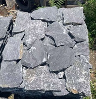 Ardoise noire Taihang de qualité supérieure, pavage aléatoire, pierre naturelle fendue pour pavage de jardin, revêtement mural extérieur, décoration paysagère