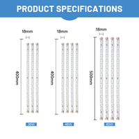 Bande lumineuse LED à réflexion diffuse avec lentille bicolore IP20, module de lampe de plafond à intensité variable