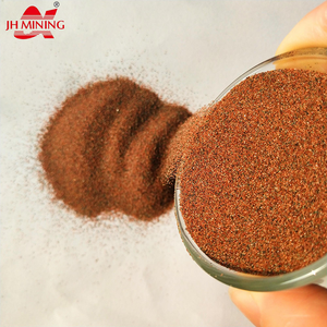 Супергранатовый песок J120, необработанный красный гранатовый камень, абразив для гранатовой дробилки, фракция 80-140 меш, речной гранат - Product Image 2