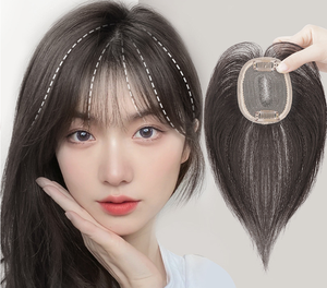 วิกผมหญิงเปลี่ยนบล็อกเข็มมือ100% วิกผมมนุษย์ครอบคลุมผมสีขาว - Product Image 3