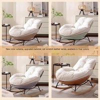 Fauteuils de salon de luxe modernes nordiques, fauteuil à bascule géant Pingouin, fauteuil inclinable individuel pour chambre à coucher adulte 2024