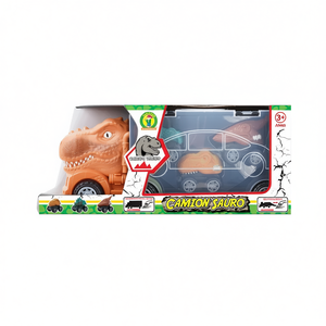 Camión Dinosaurio Sauro 29x12x8 cm con Remolque Retráctil para Niños de 3+ Años - Product Image 2