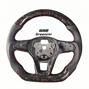 Volant sport en fibre <span class=keywords><strong>de</strong></span> carbone forgé pour Volkswagen Golf 8 GTI / R (MK8) - Product Image 3