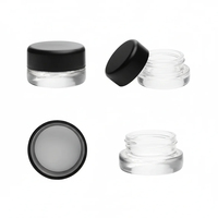 Botol Kaca Mini 15ml 9ml 7ml 5ml 3ml Wadah Penyimpanan Food Grade untuk Lilin, Rosin, Krim Mata, Salep