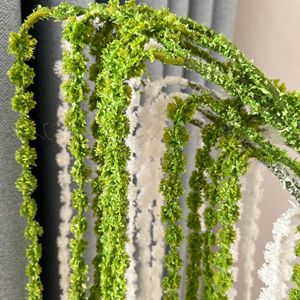 Flor de amaranto artificial decorativa de tacto Real hecha a mano de alta calidad blanca <span class=keywords><strong>y</strong></span> <span class=keywords><strong>verde</strong></span> para boda - Product Image 4