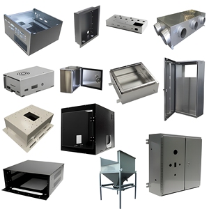 Boîtier en tôle métallique sur mesure de précision en aluminium et acier, découpé au laser, plié, soudé et électrolytique pour l'électronique - Product Image 3