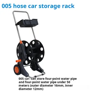 Portable Plastic Garden Black Hose Reel Car Wash Hose Storage Rack