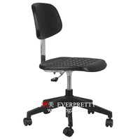 Chaise de laboratoire d'étudiant moderne de haute qualité Chaise en PU robuste avec élévateur à gaz réglable pour bureau et laboratoire de chimie de mobilier scolaire