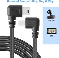 USB 2,0 tipo A macho a USB Mini B coche vehículo cargador adaptador cable