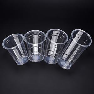 Vasos Desechables Transparentes para Bebidas Frías con Logotipo Impreso, Grado Alimenticio PET, para Llevar, de 8oz-24oz con Tapas de Domo - Product Image 3
