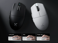 MCHOSE G3 V2 Mouse Gaming Nirkabel Dual 8K Polling Rate 59g Ultralight PAW3395 26000DPI Tri-mode untuk PC Valorant