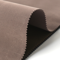 Tissu de chaussure en polyester floqué en daim uni double face de 1.0mm d'usine en Chine