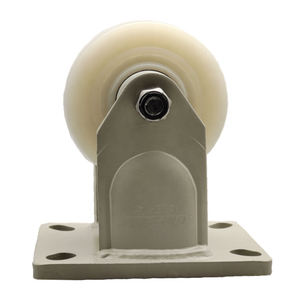 Roulettes pivotantes en acier de haute qualité avec roulement à billes, roues en nylon de 4 pouces, résistantes à l'usure, durables, avec protections filetées incluses - Product Image 1