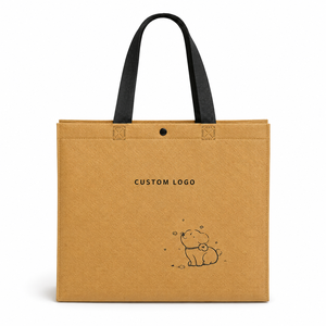 Bolsas de Compras Personalizadas al por Mayor, Bolsas de Tela No Tejida con Logotipo Impreso, Reciclables, con Patrón de Letras - Product Image 4
