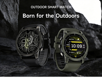 Montre connectée d'extérieur T8 PRO, écran AMOLED 1,43 pouce, tracker d'activité, étanche 5ATM, fréquence cardiaque, boussole sportive, silicone, unisexe