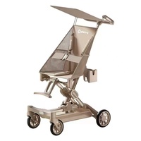 Poussette bébé pliable à une main ultra-légère, compatible avec les cabines d'avion, chariot de voyage compact, poussette portable pour 0-3 ans