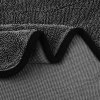 Chiffon de nettoyage et de séchage pour vitres de voiture en microfibre sans bords, serviette douce en tissu tricoté pour le detailing automobile