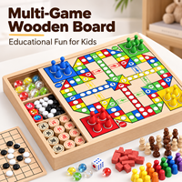 Ensemble de jeux de société éducatifs pliables pour enfants, personnalisable et tout-en-un, avec emballage en boîte colorée