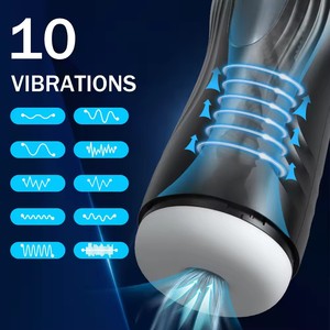 STELLAR PATH Nouvelle Tasse Masturbatrice Vibrante à 7+1 Fréquences avec Prononciation Intégrée et Fonction de Succion pour Hommes en ABS+TPE+Silicone - Product Image 5