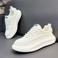 Nouvelles baskets décontractées blanches pour hommes, en maille respirante de haute qualité, tendance, polyvalentes, basses, confortables et rehaussantes
