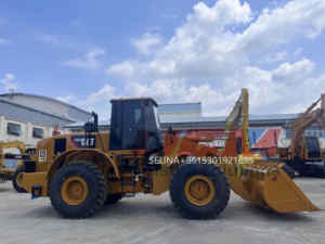Pala cargadora de ruedas Caterpillar 966H usada de Japón con motor de carga nominal de 6 toneladas y bomba como componentes principales - Product Image 4