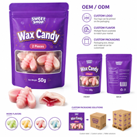 Bonbons comestibles en cire de cire d'abeille, en vrac, fourrés à la confiture, assortiment de friandises de fête en forme d'animaux 3D, qualité alimentaire